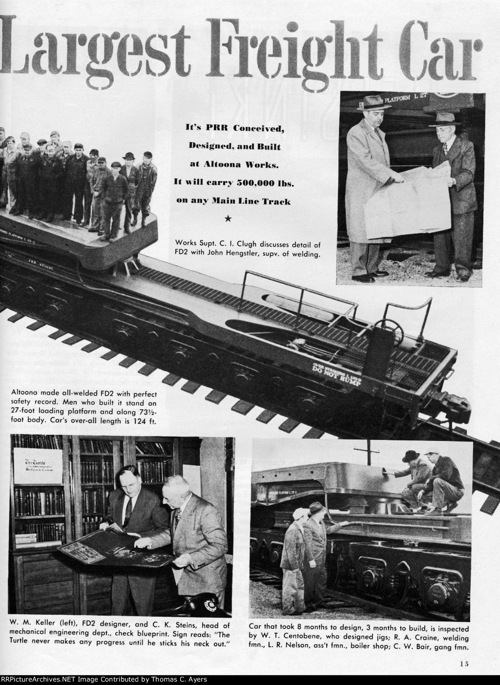 PRR "World's Largest Freight Car," Page 15, 1952